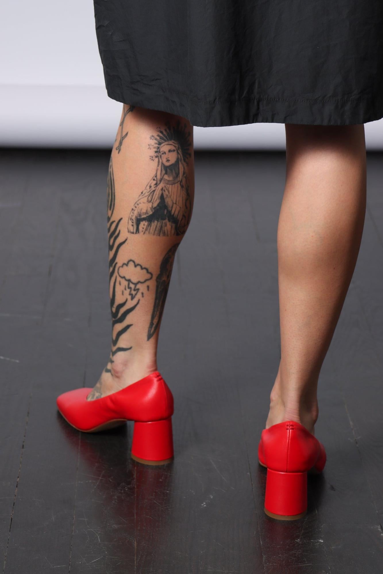 Cala Pump in Baron Rosso by Halmanera-Shoes-Halmanera-Idlewild