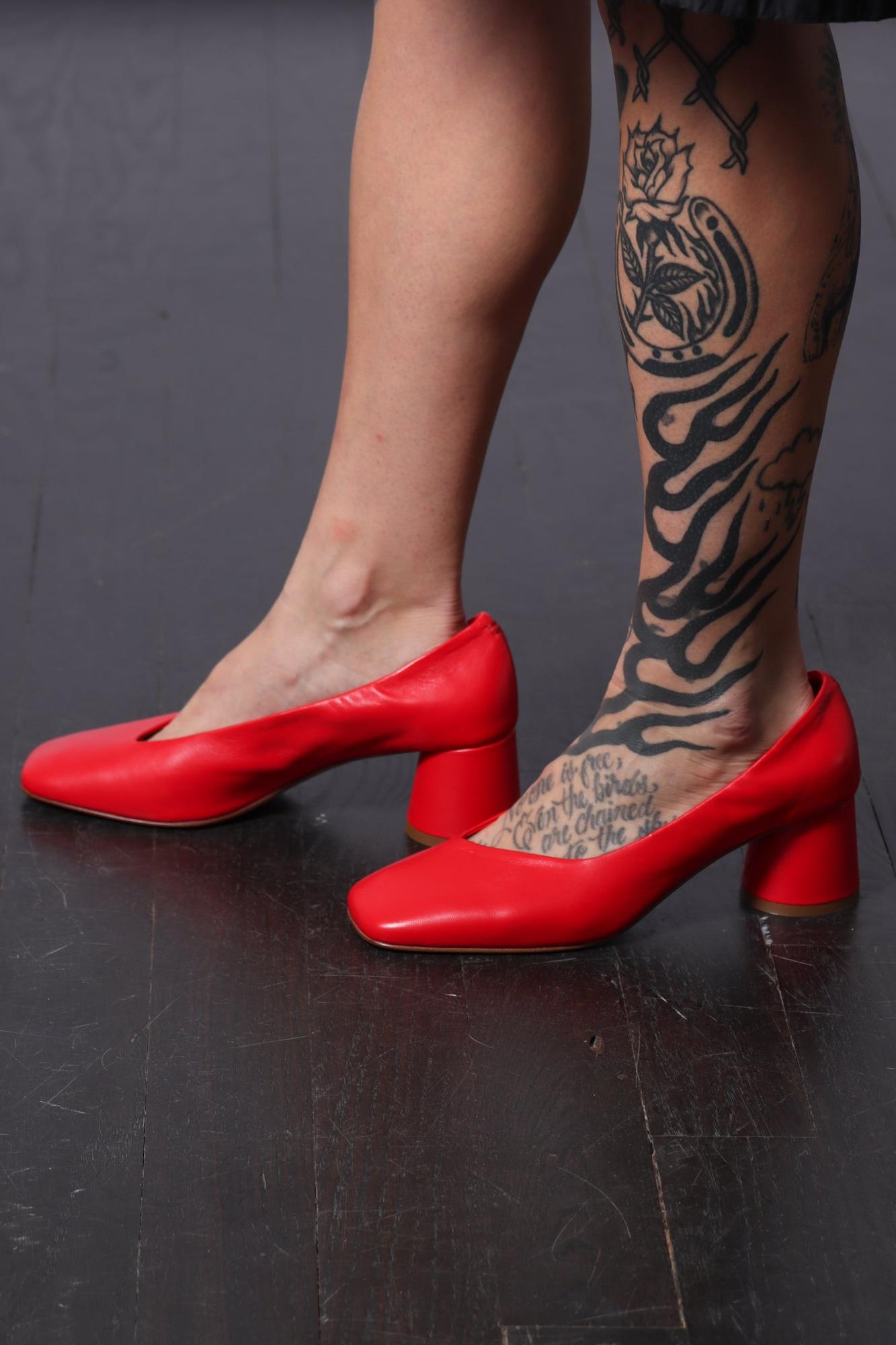 Cala Pump in Baron Rosso by Halmanera-Shoes-Halmanera-Idlewild