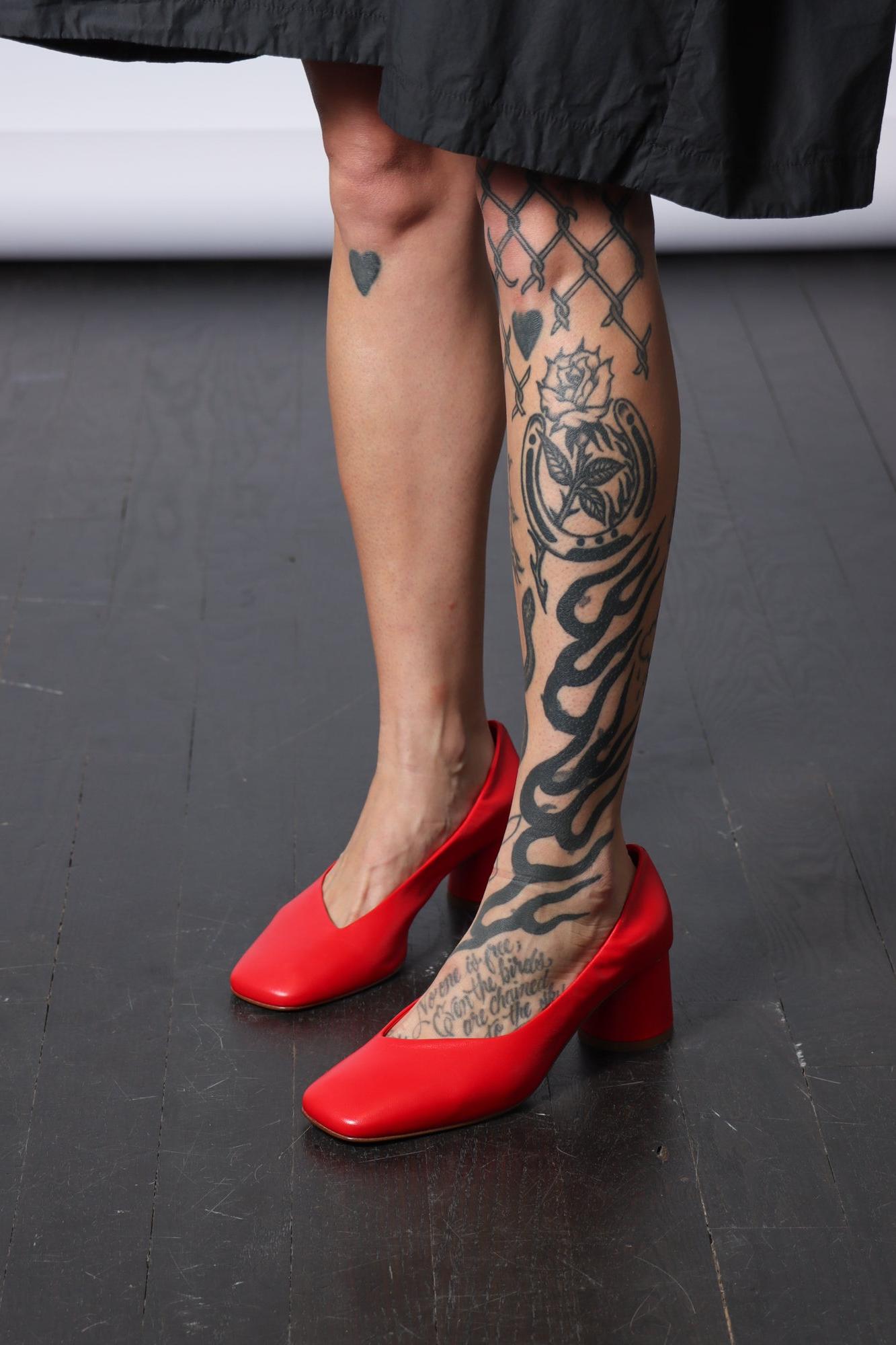 Cala Pump in Baron Rosso by Halmanera-Shoes-Halmanera-Idlewild