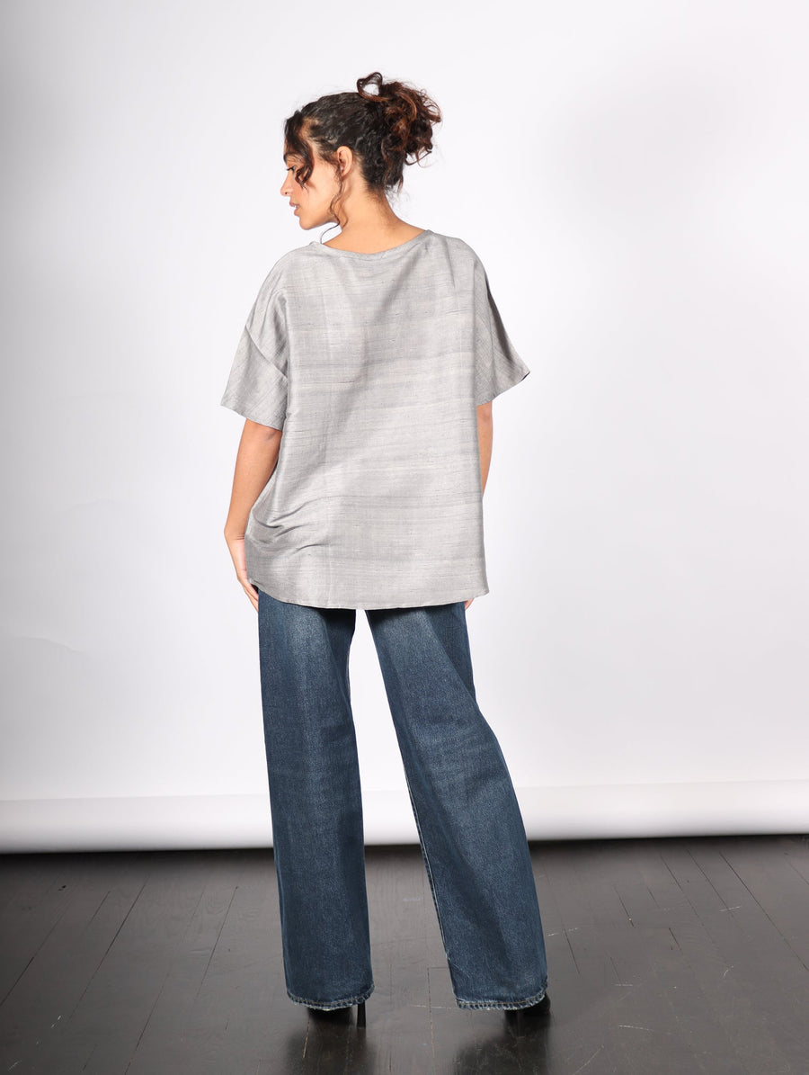 Calcutta Tee in Gray by Shwetambari