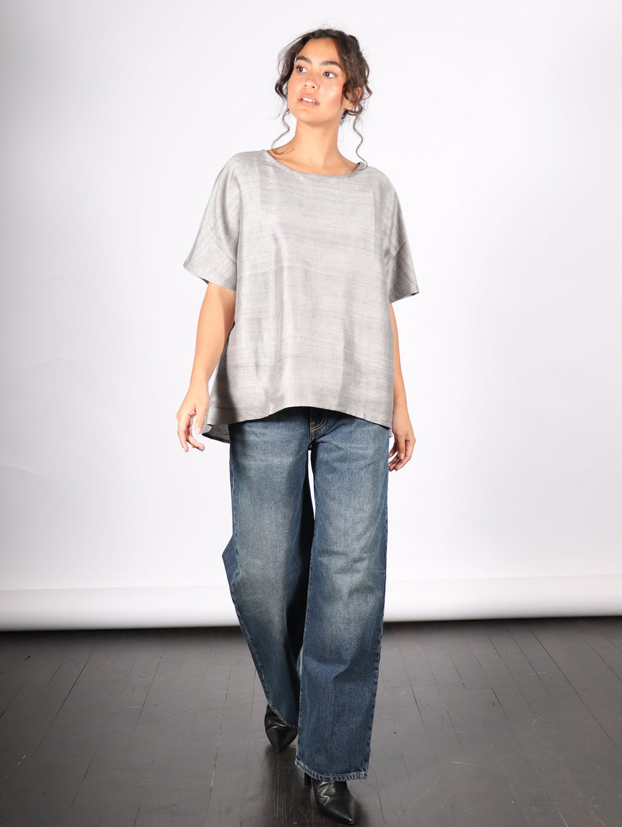 Calcutta Tee in Gray by Shwetambari