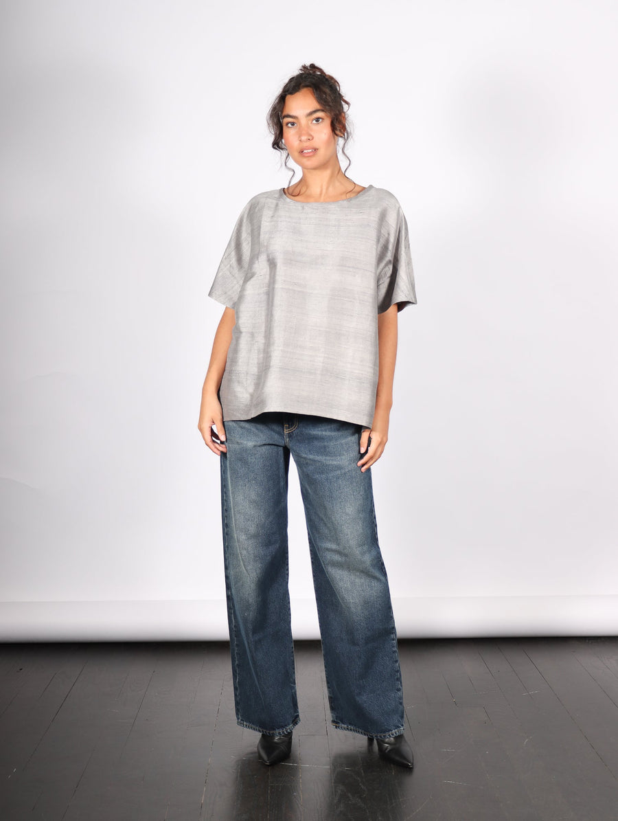 Calcutta Tee in Gray by Shwetambari