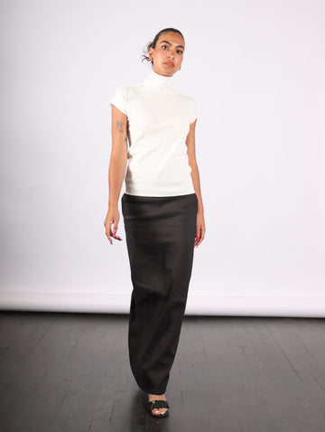 Cap Sleeve Cotton Baguette in White by Issey Miyake-Idlewild