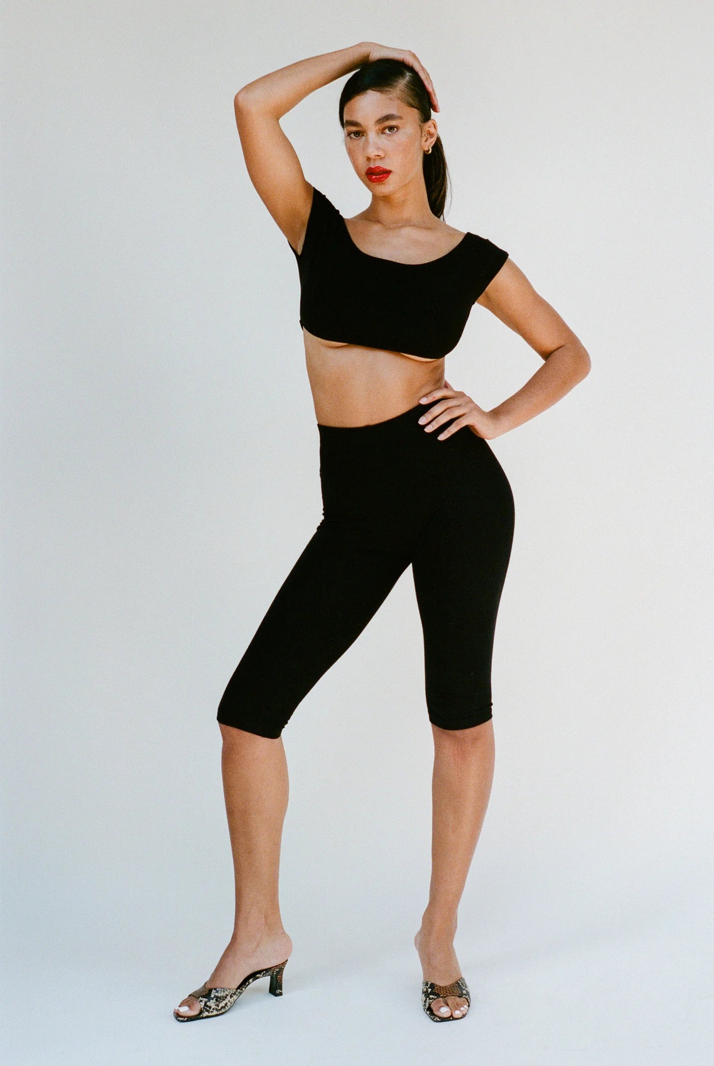 Capri Legging in Black by GIL RODRIGUEZ-Bottoms-GIL RODRIGUEZ-Idlewild