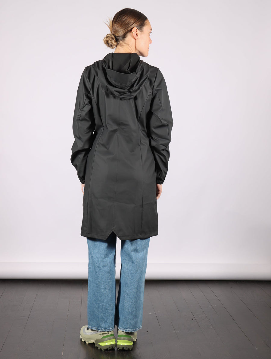 Cargo Curve W Jacket in Black by RAINS-RAINS-Idlewild