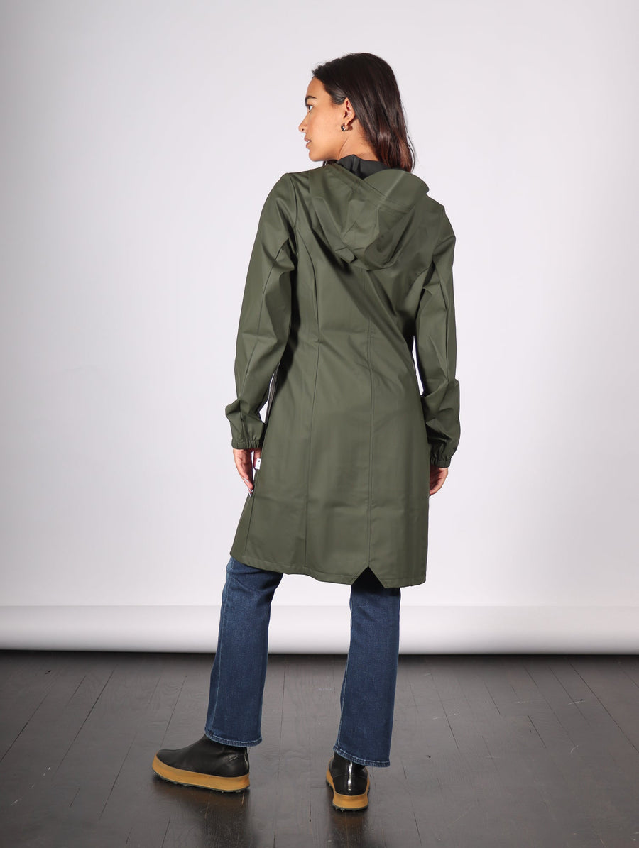 Cargo Curve W Jacket in Green by RAINS