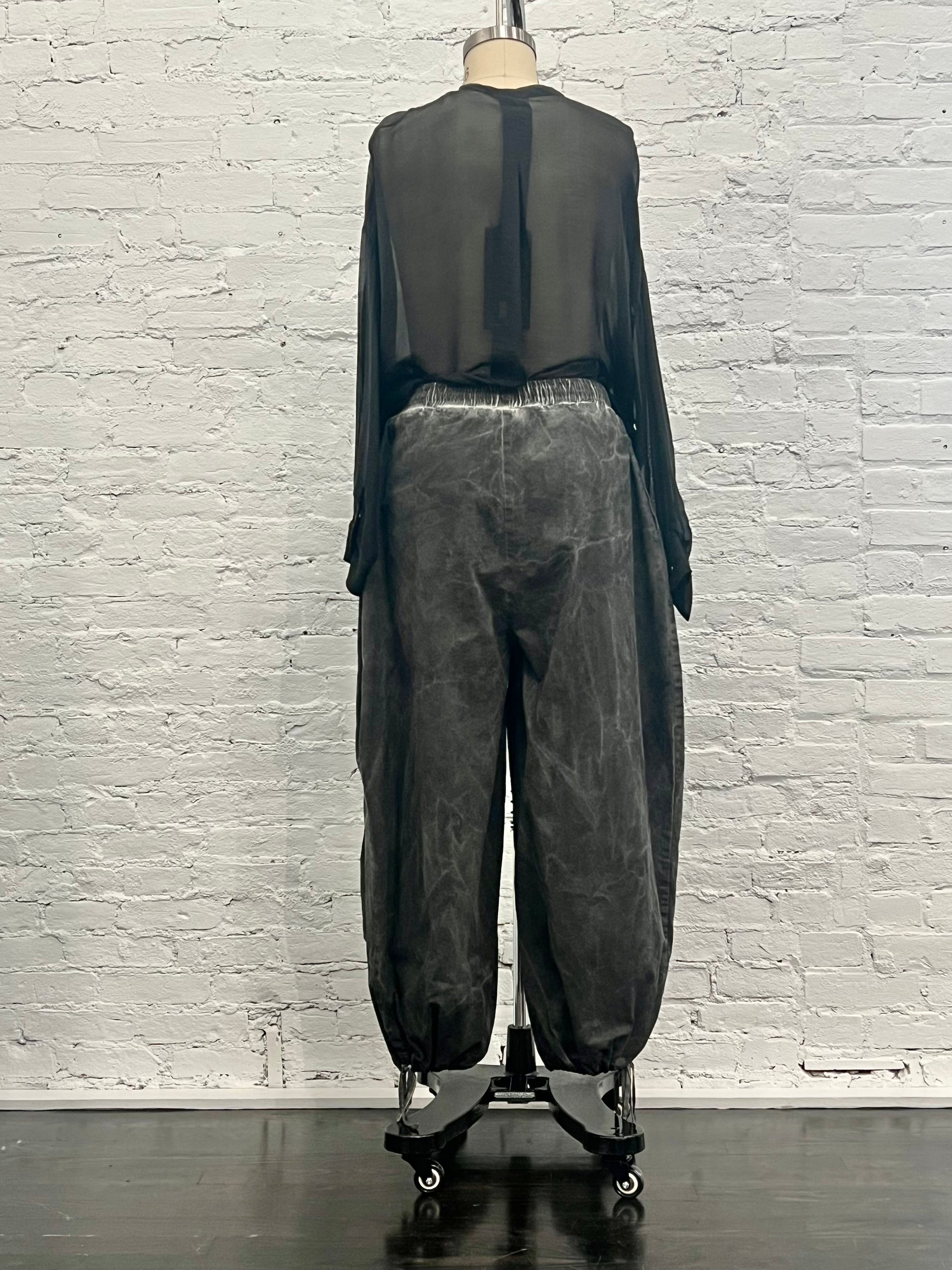 Cargo Pants in Ash Grey by Sanctamuerte-Pants-SANCTAMUERTE-Idlewild