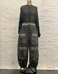 Cargo Pants in Ash Grey by Sanctamuerte-Pants-SANCTAMUERTE-Idlewild