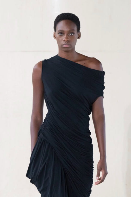 Cascading Shirt in Black by Dawei-Tops-Dawei-Idlewild