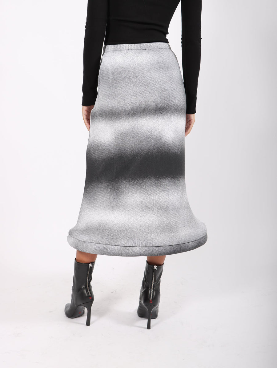 Circle Bottom Skirt in Printed Black & White by Melitta Baumeister-Idlewild