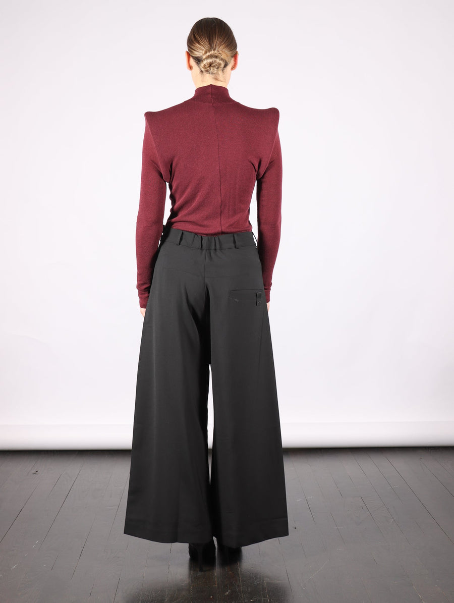 Circle Shoulder Turtleneck in Bordeaux by Melitta Baumeister-Melitta Baumeister-Idlewild