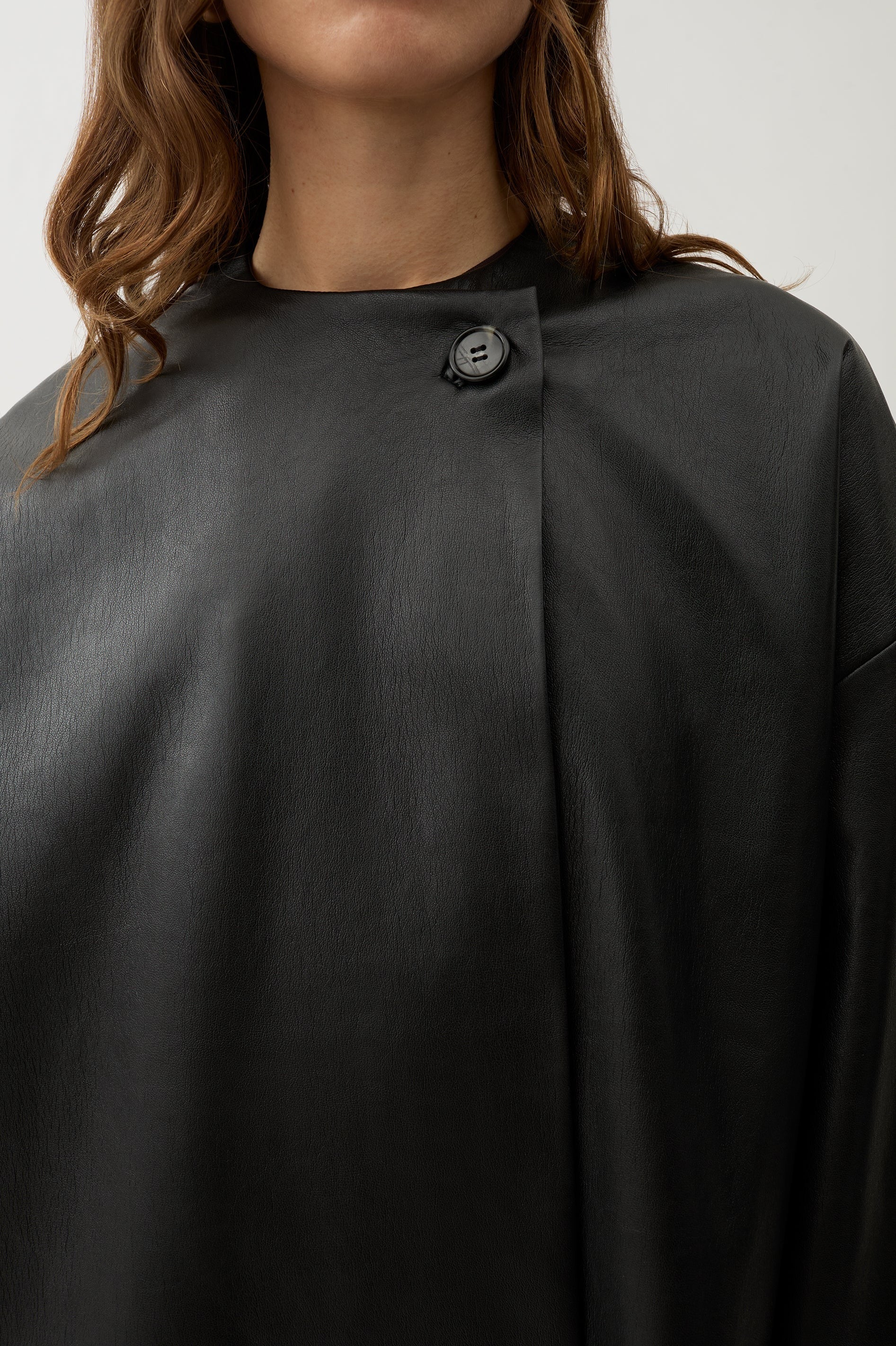 Cleo Recycled Leather Top in Black by Rodebjer-Jackets-Rodebjer-Idlewild