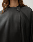 Cleo Recycled Leather Top in Black by Rodebjer-Jackets-Rodebjer-Idlewild