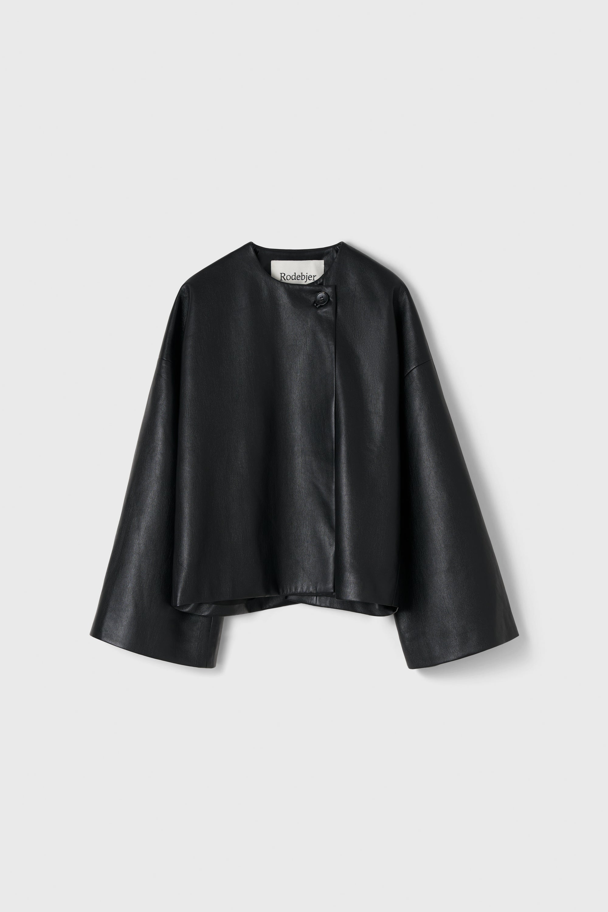 Cleo Recycled Leather Top in Black by Rodebjer-Jackets-Rodebjer-Idlewild