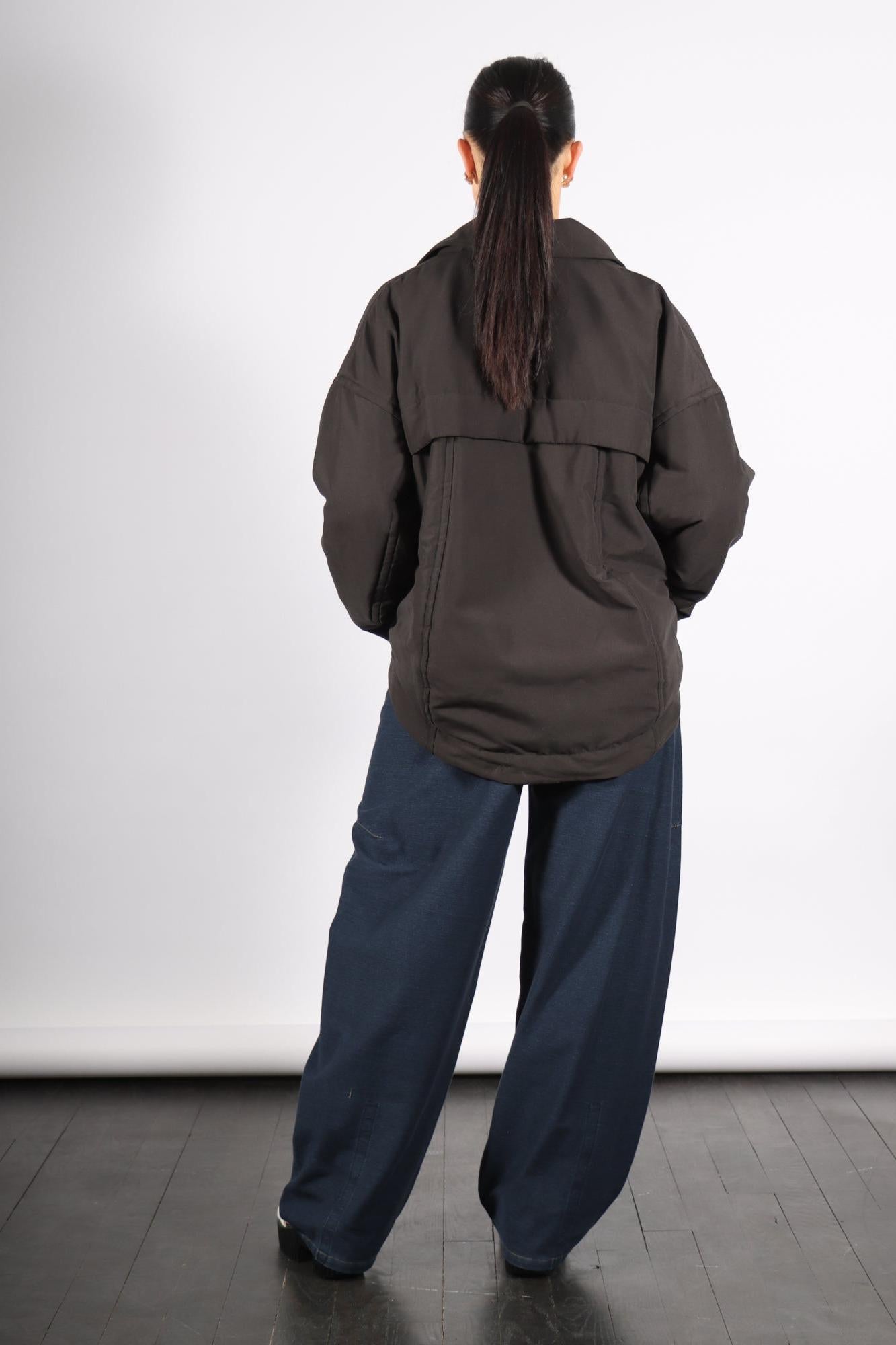 Clyde Padding Shirt Jacket in Black by Tibi-Tibi-Idlewild