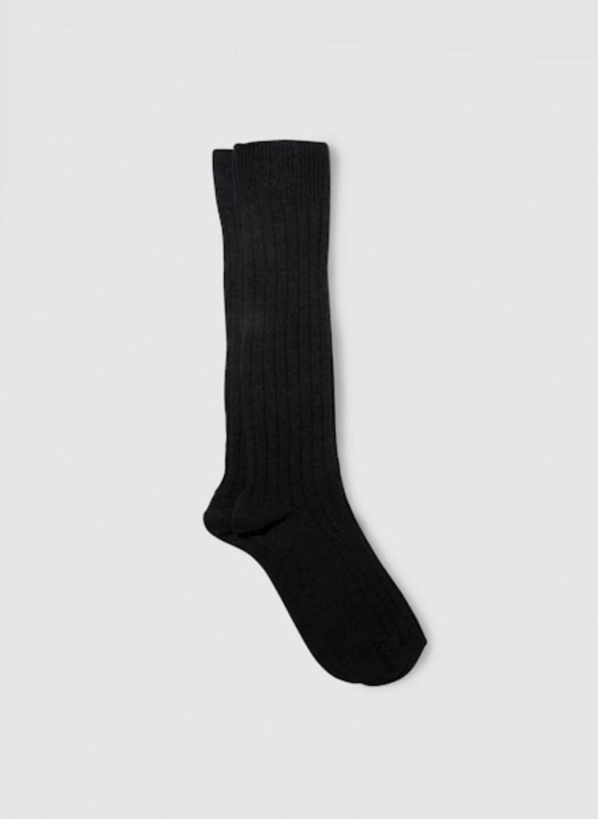 College Socks in Black by Maria La Rosa-Socks-Maria La Rosa-Idlewild
