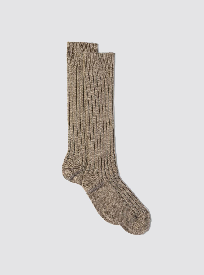 College Socks in Nutmeg by Maria La Rosa-Socks-Maria La Rosa-Idlewild