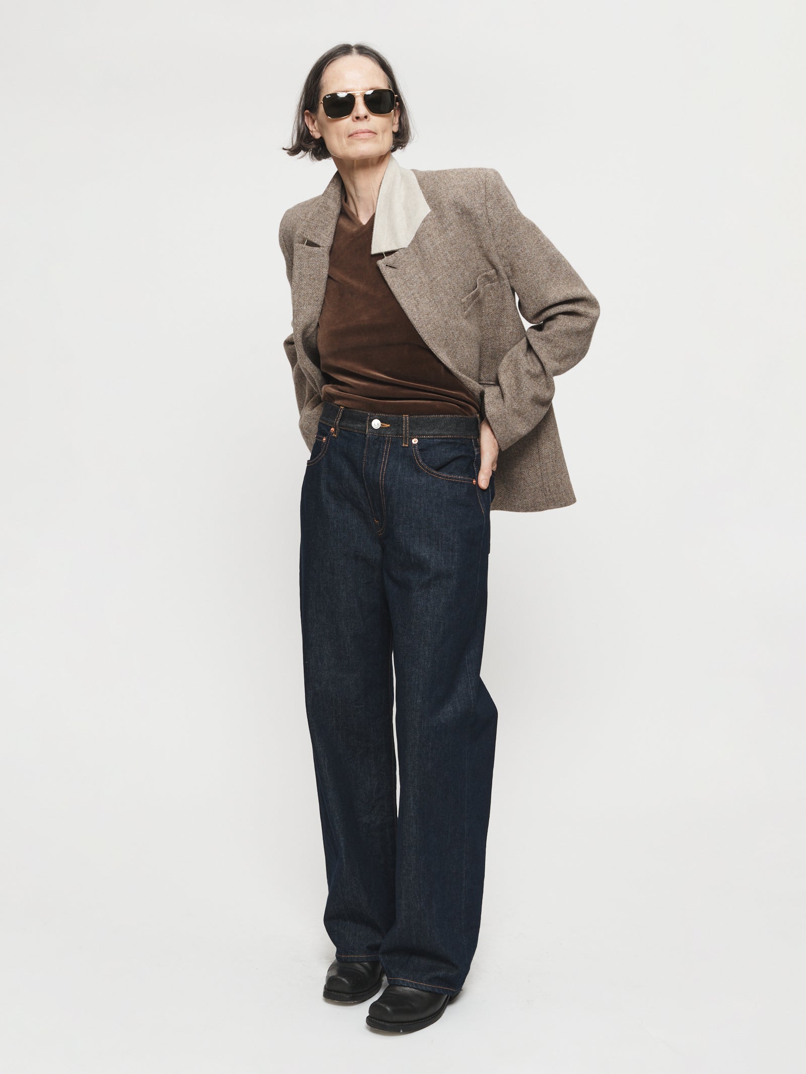 Contrast WB Wide Jean in Raw Rinsed by 6397-Bottoms-6397-Idlewild