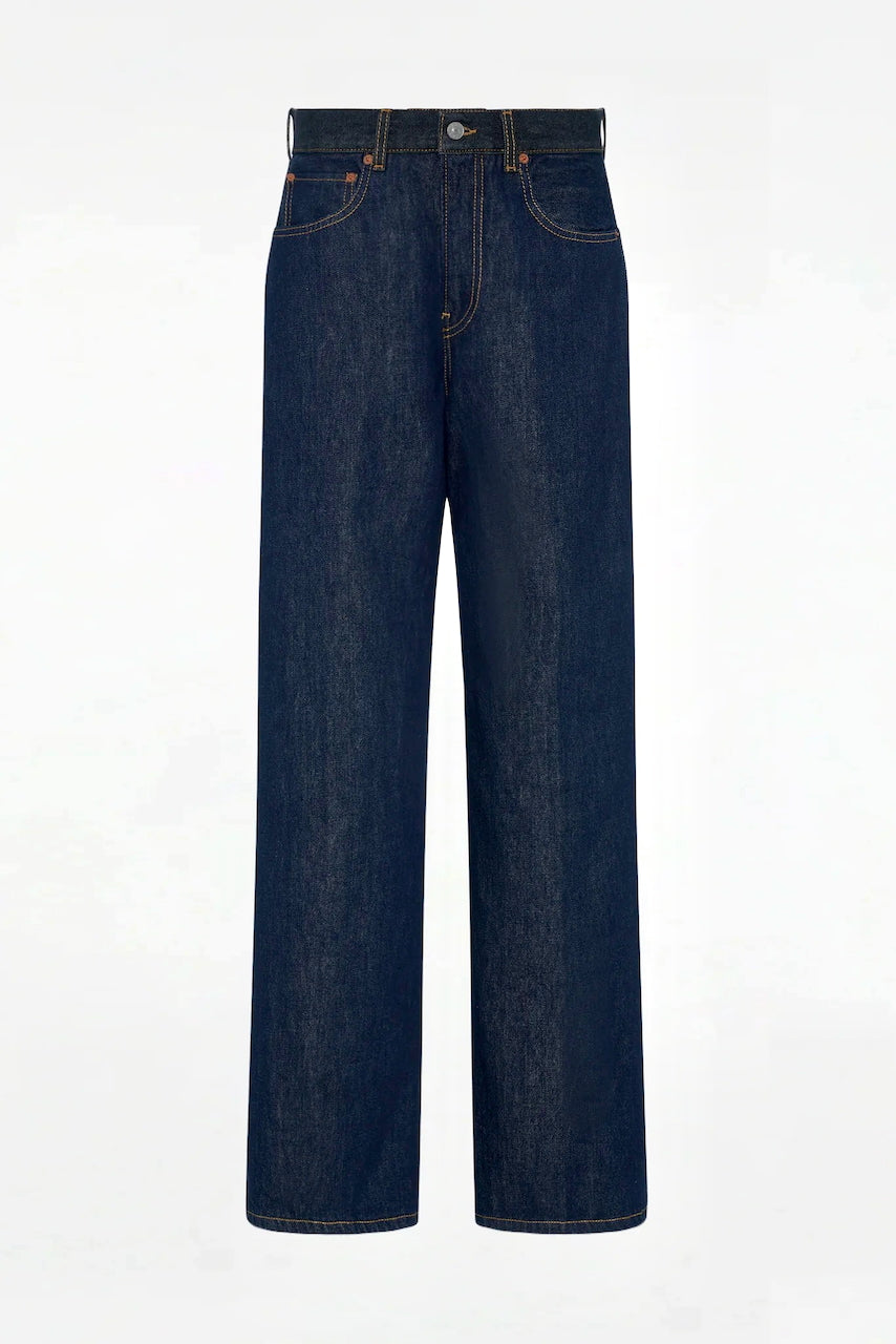 Contrast WB Wide Jean in Raw Rinsed by 6397-Bottoms-6397-Idlewild