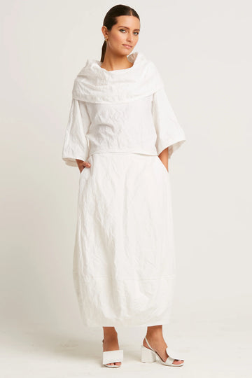 Crinkle Jackie O in White by Planet TRUNKSHOW-Planet-Idlewild