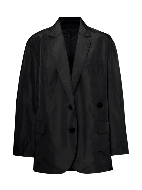 Crispy Nylon Liam Blazer in Black by Tibi-Tibi-Idlewild