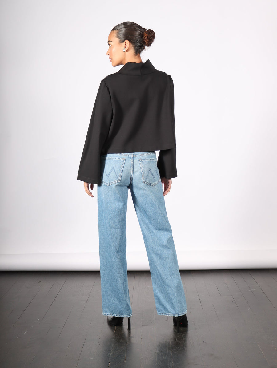 Crop Turtleneck in Black by Planet