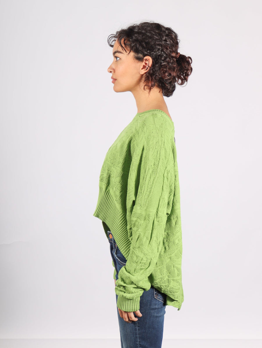 Cropped Boxy Sweater in Leaf by Serien°umerica-Idlewild