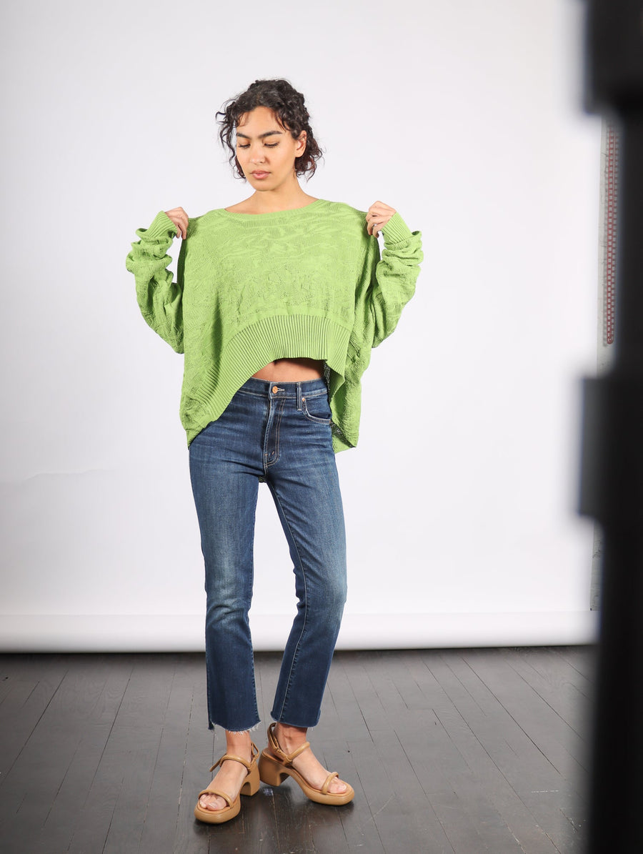 Cropped Boxy Sweater in Leaf by Serien°umerica-Idlewild