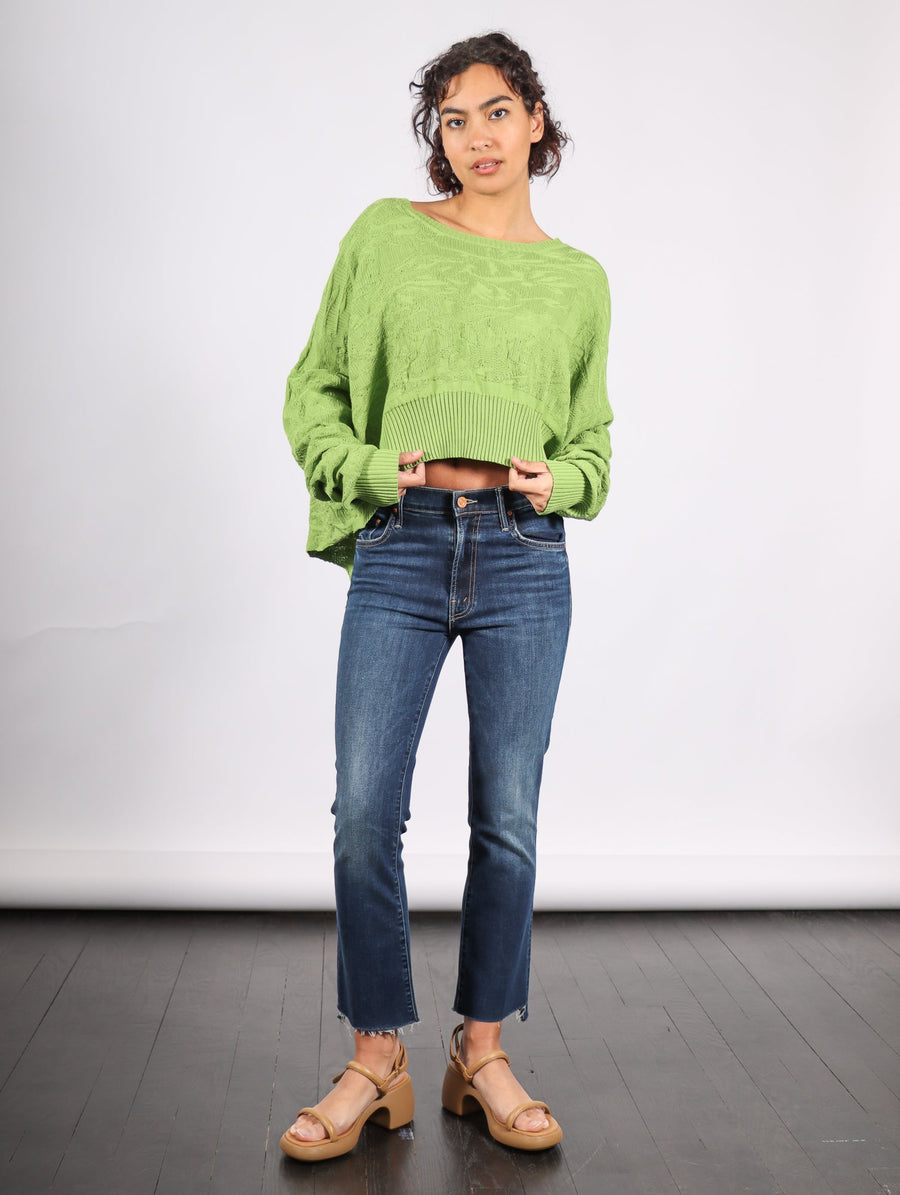 Cropped Boxy Sweater in Leaf by Serien°umerica-Idlewild