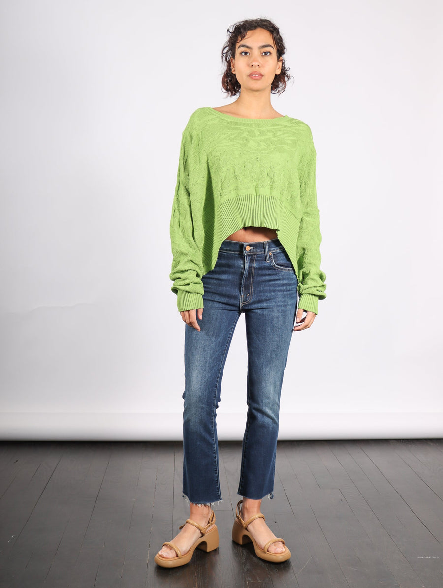 Cropped Boxy Sweater in Leaf by Serien°umerica-Idlewild