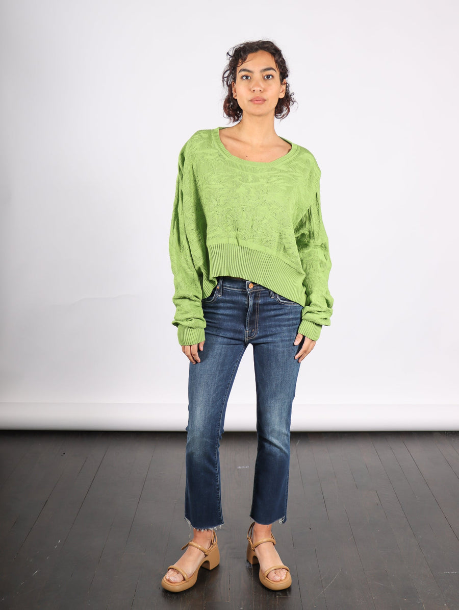 Cropped Boxy Sweater in Leaf by Serien°umerica-Idlewild