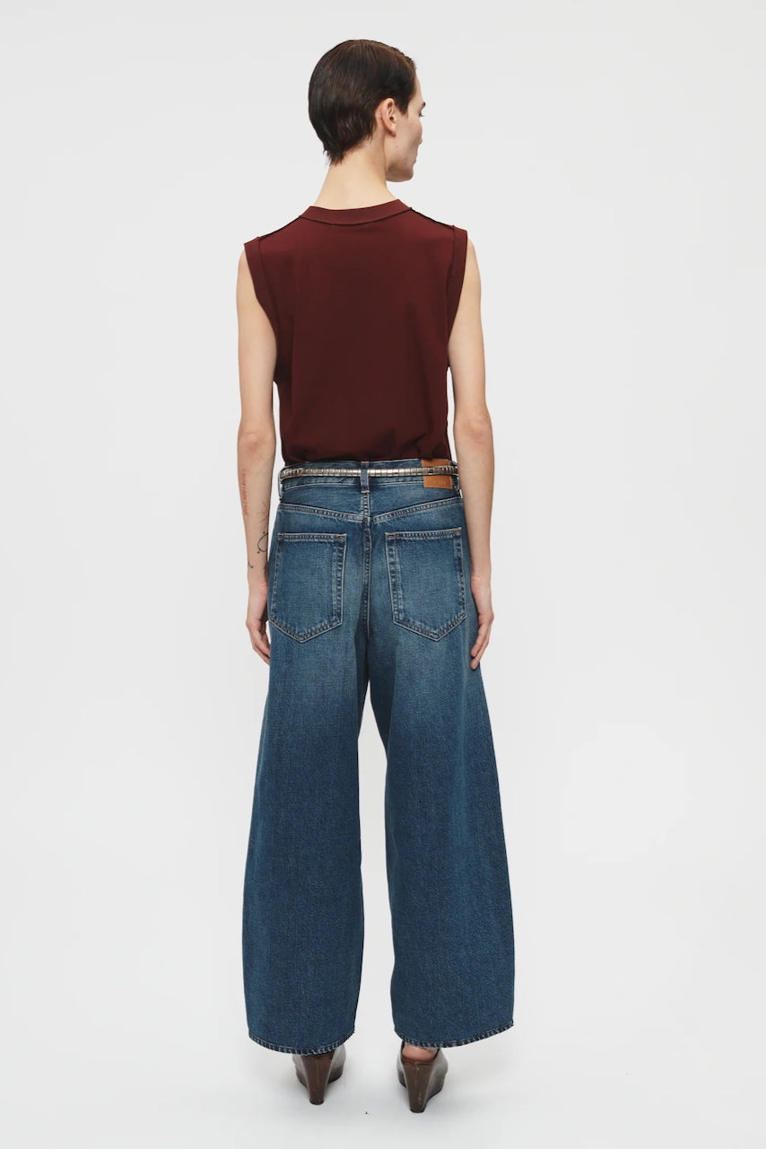 Cropped Roomy Jean in Heirloom Blue by 6397-Bottoms-6397-Idlewild