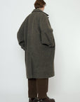 Cuffed Wool Coat in Heathered Taupe by 7115 by Szeki-7115 by Szeki-Idlewild