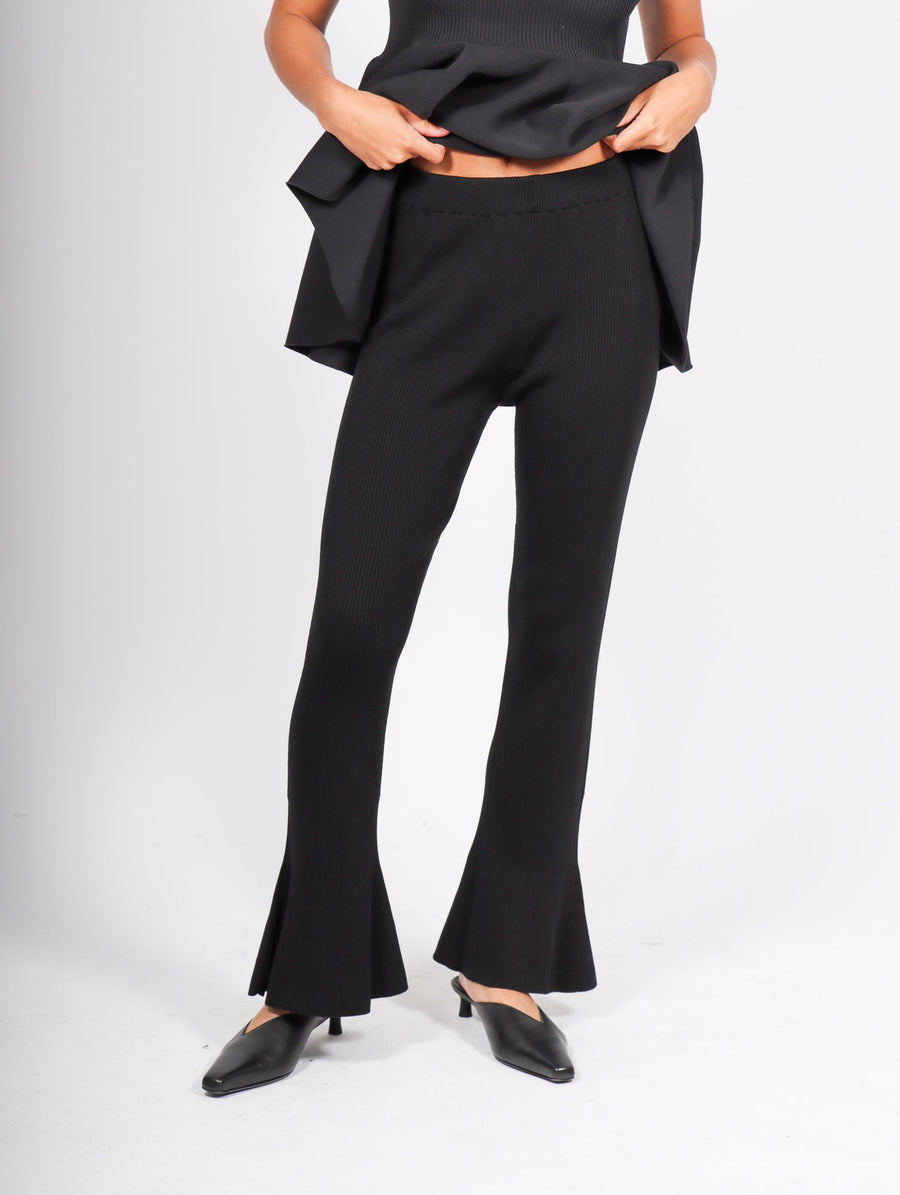 Cupro Rib Pants 2 in Black by CFCL-CFCL-Idlewild