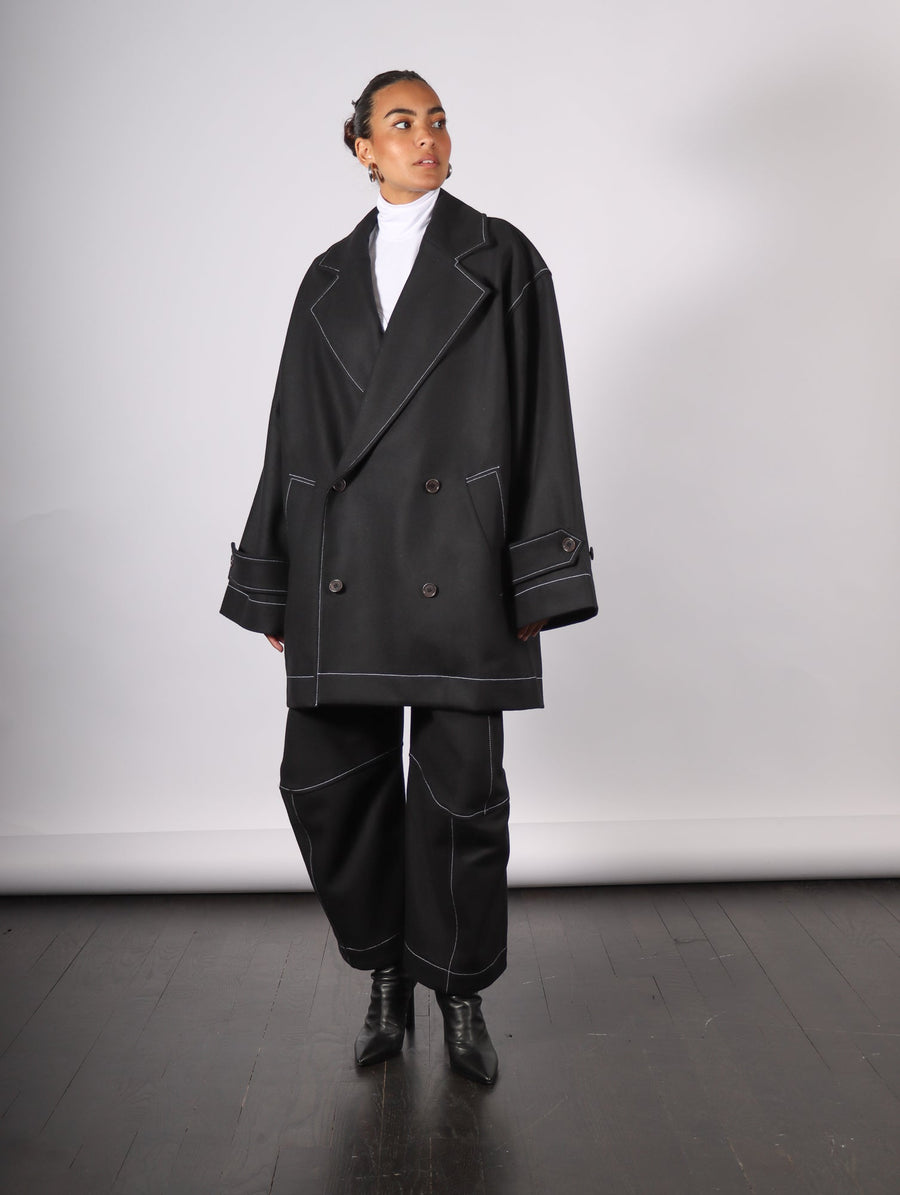 Dimout Coat in Black by Henrik Vibskov