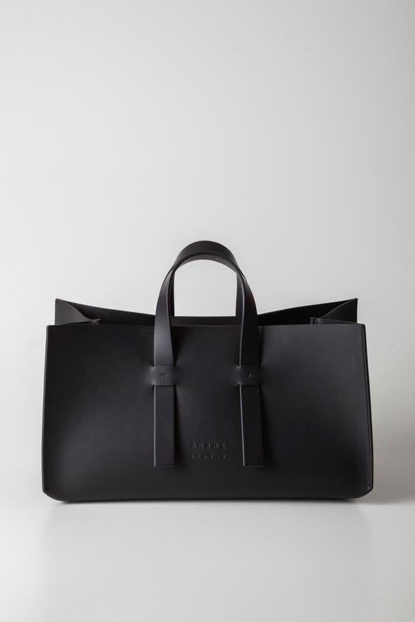 Double Cube Handbag in Black by Arrhe Studio-Arrhe Studio-Idlewild