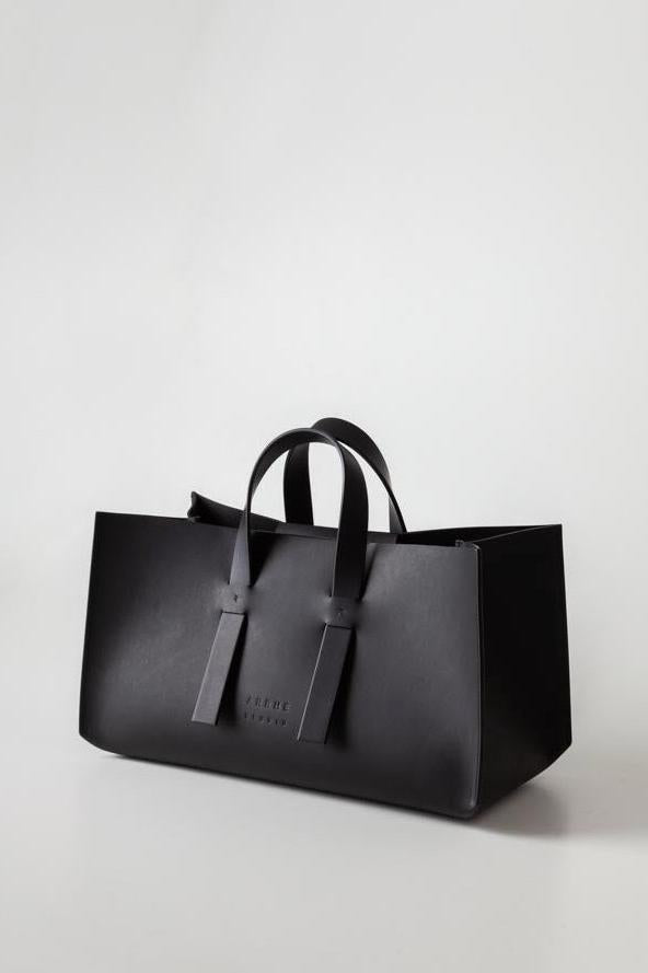 Double Cube Handbag in Black by Arrhe Studio-Arrhe Studio-Idlewild