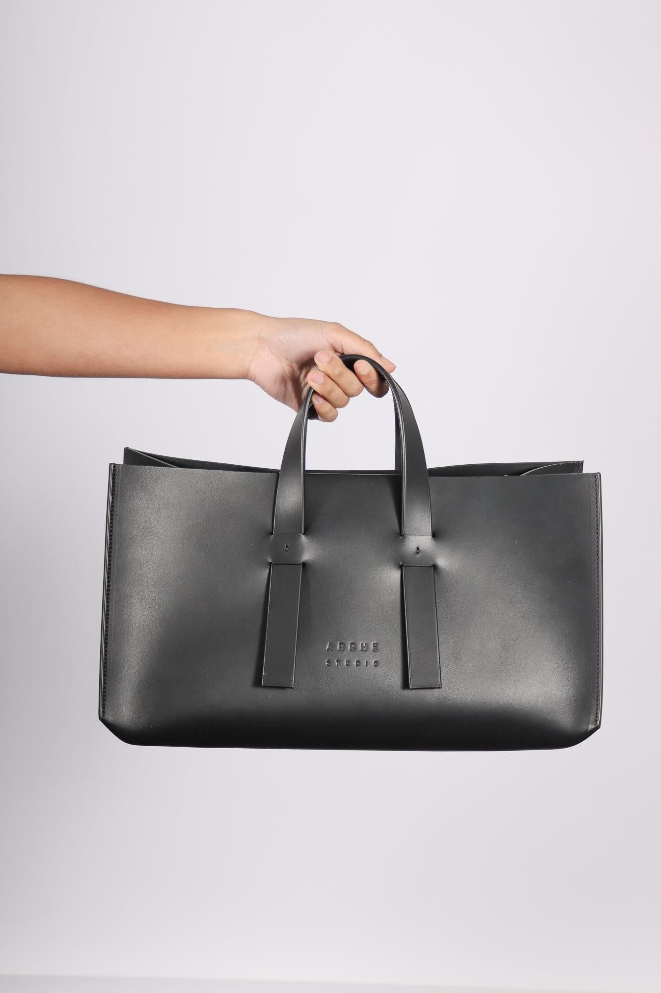 DoppioCubo Handbag in Black by Arrhe Studio-Idlewild
