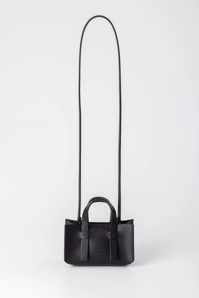 DoppioCubo Midi Handbag in Black by Arrhe Studio-Bags-Arrhe Studio-Idlewild