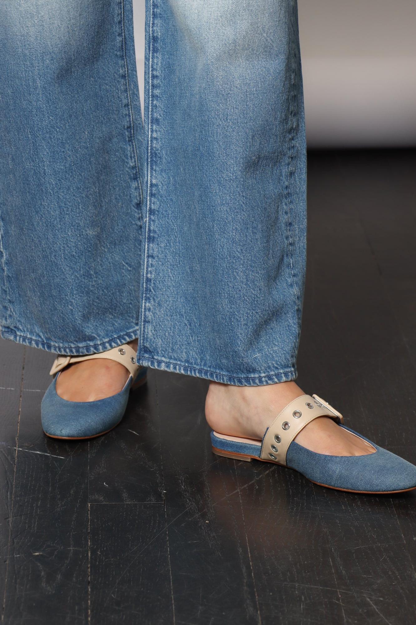 Dos Flat in Denim and Baron Truciolo by Halmanera-Halmanera-Idlewild