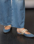 Dos Flat in Denim and Baron Truciolo by Halmanera-Halmanera-Idlewild