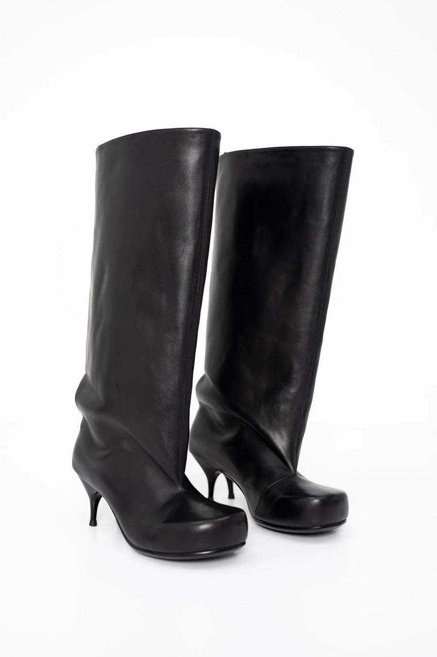 Double Heel Boots in Black by Melitta Baumeister