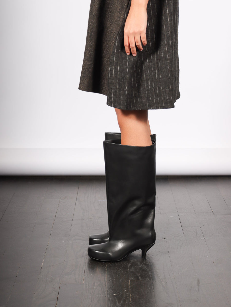 Double Heel Boots in Black by Melitta Baumeister