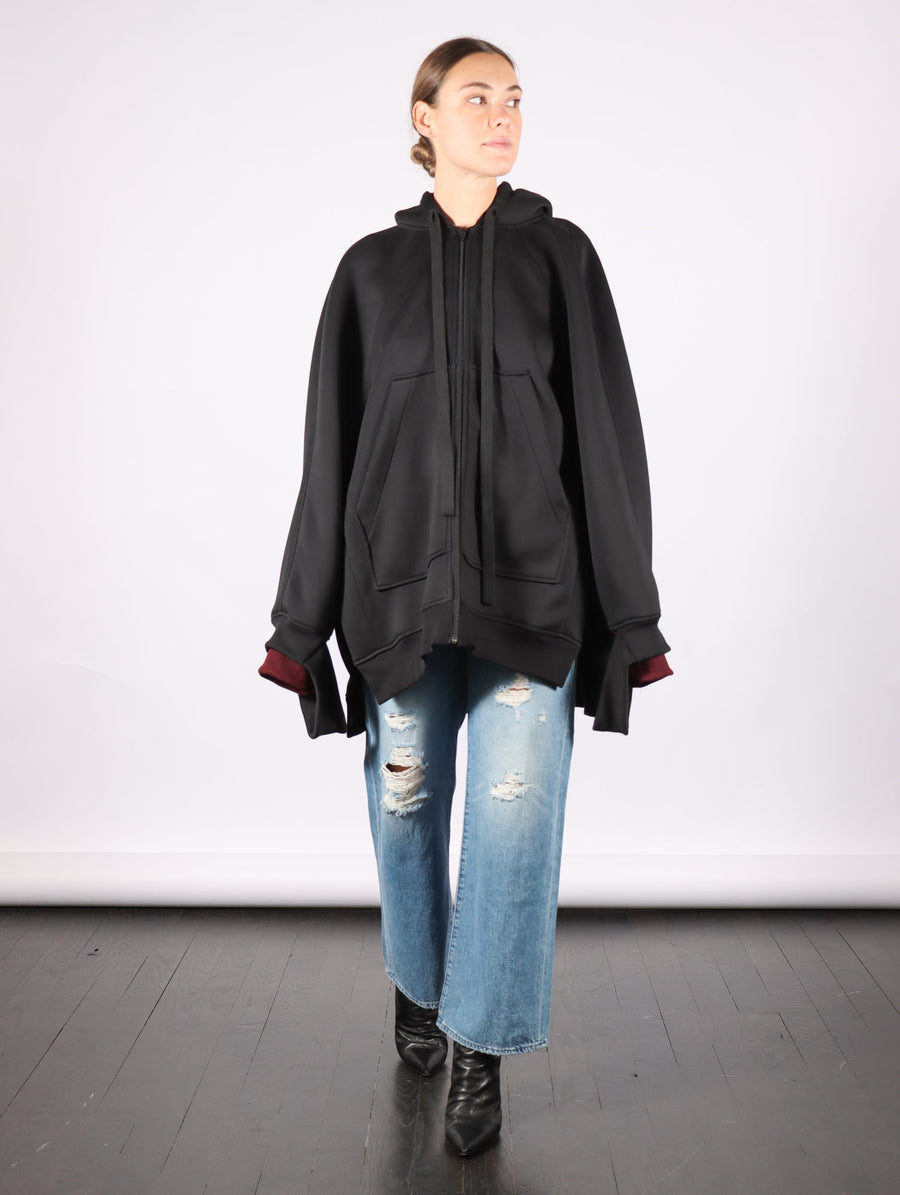 Double Hood Hoodie in Black by Melitta Baumeister-Melitta Baumeister-Idlewild