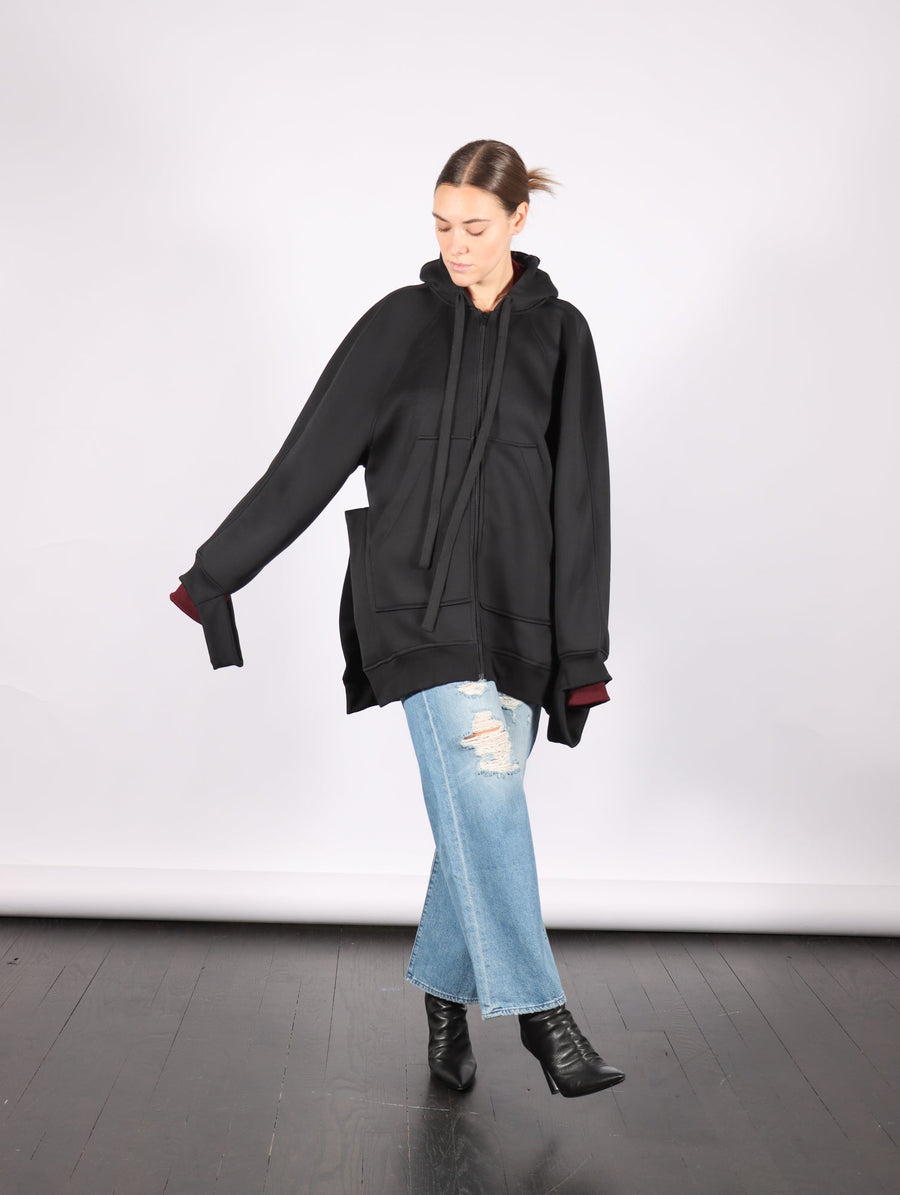 Double Hood Hoodie in Black by Melitta Baumeister-Melitta Baumeister-Idlewild