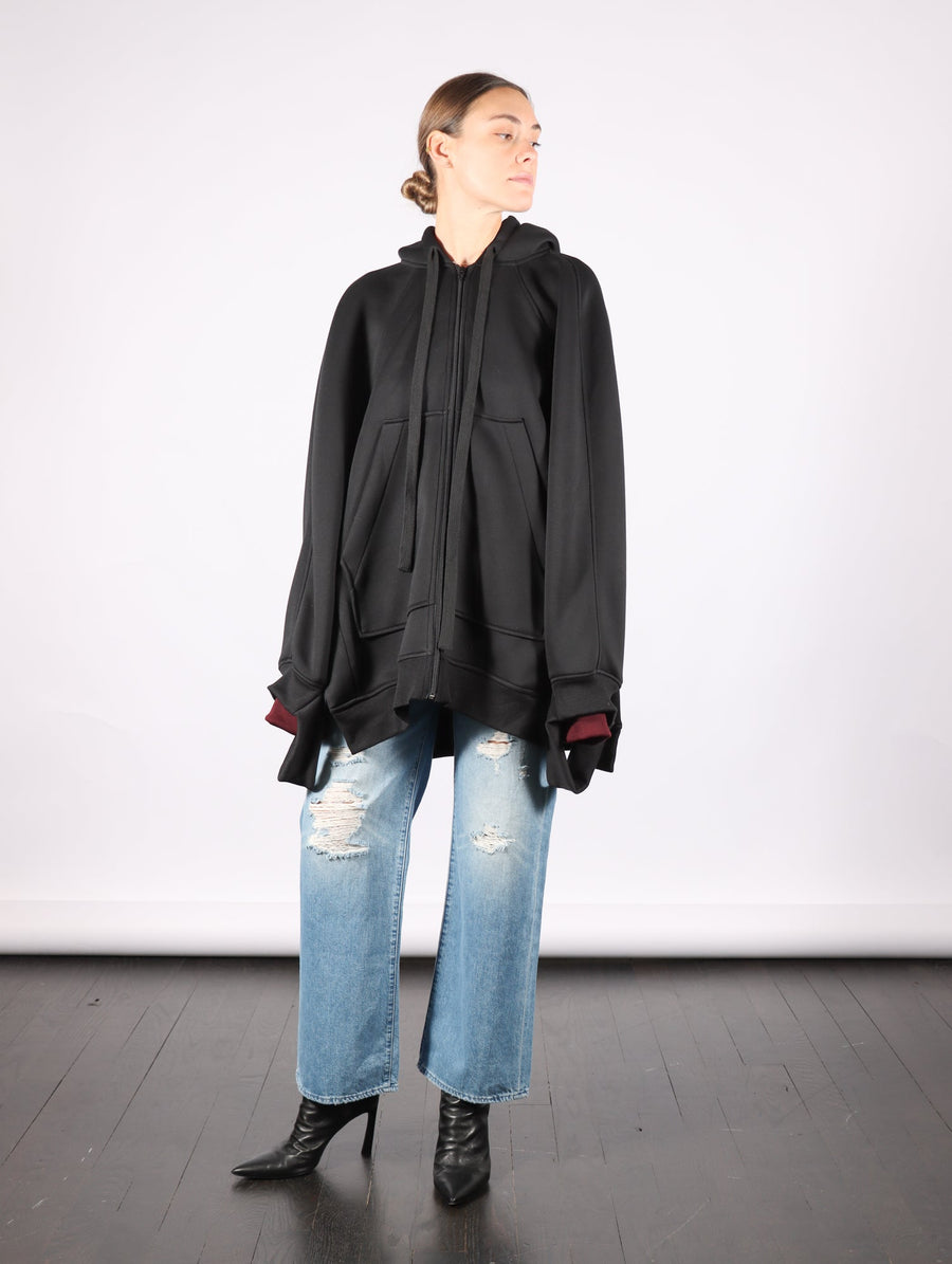 Double Hood Hoodie in Black by Melitta Baumeister-Melitta Baumeister-Idlewild