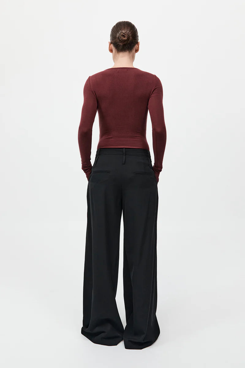 Double Loop Pants in Black by St. Agni-Bottoms-St. Agni-Idlewild