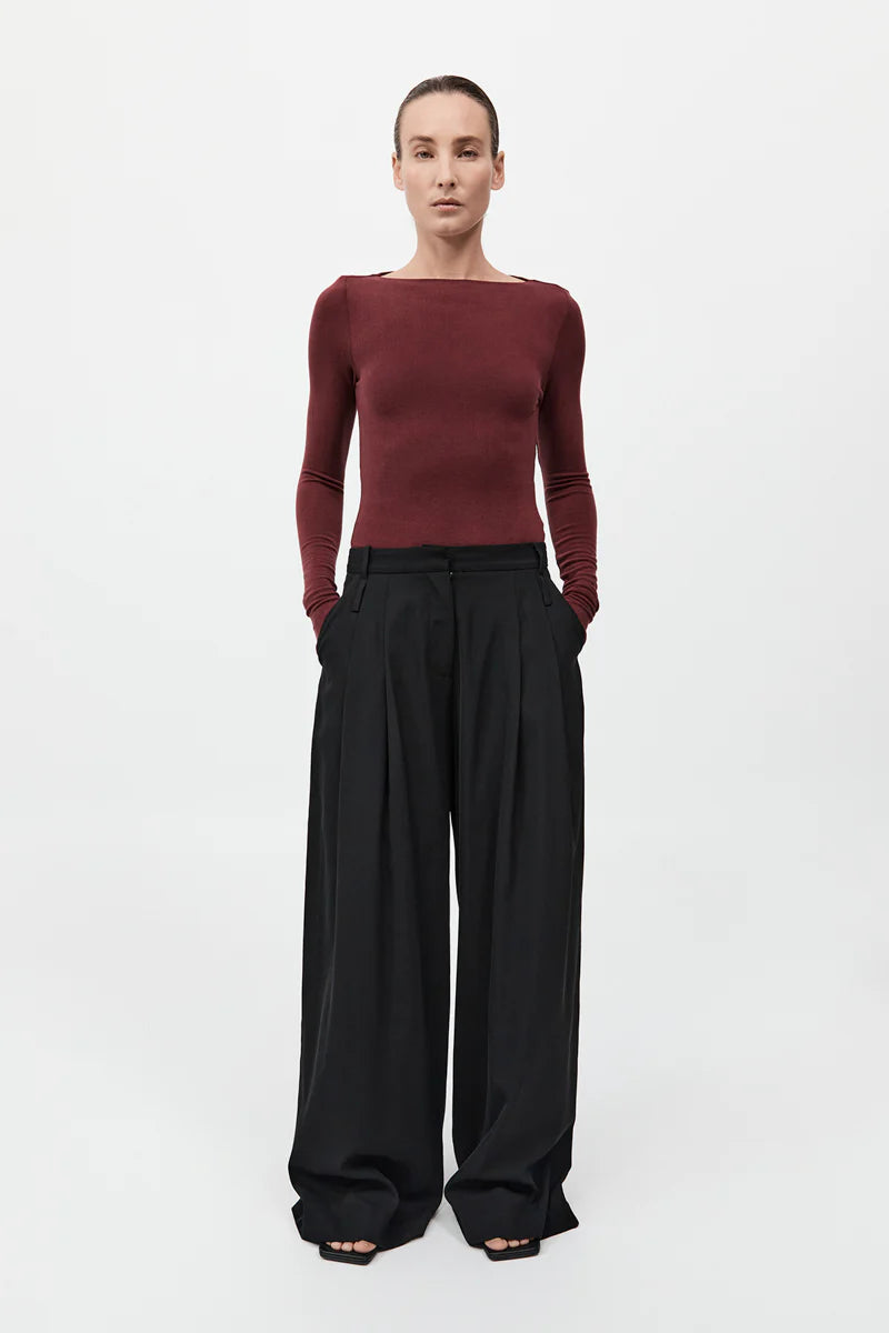 Double Loop Pants in Black by St. Agni-Bottoms-St. Agni-Idlewild