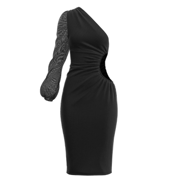 Black Cutout Dress by JAMILA MARIAMA-Idlewild