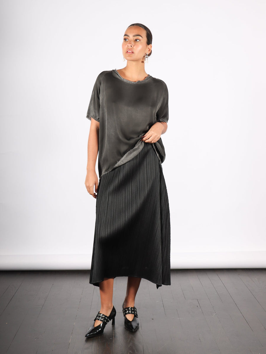 Efficient Square Skirt in Black by Pleats Please Issey Miyake